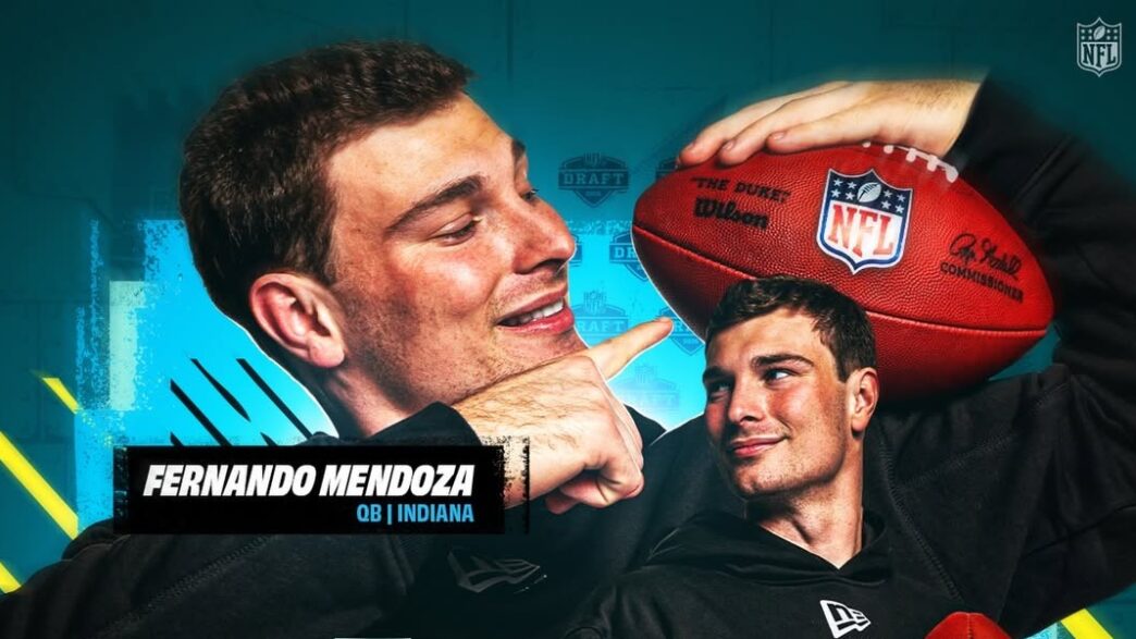 Fernando Mendoza, quarterback cotado como primeira escolha no Draft da NFL de 2026.