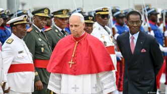 Papa Francisco celebra missa na Basílica da Imaculada Conceição em Mongomo.