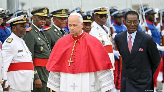 Papa Francisco celebra missa na Basílica da Imaculada Conceição em Mongomo.