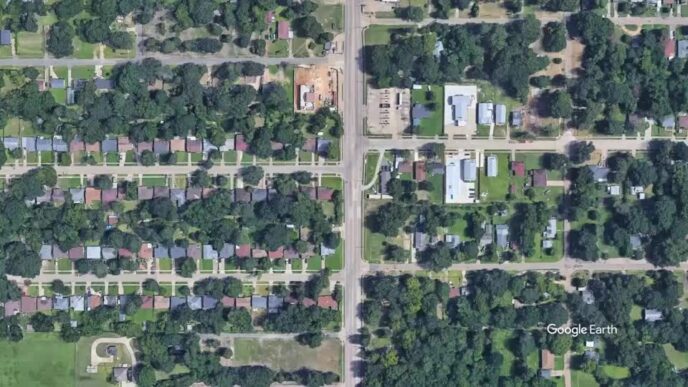 Viaturas policiais isolam área após tiroteio em Shreveport, Louisiana.