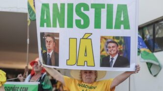 Ronaldo Caiado durante anúncio de pré-candidatura à presidência.