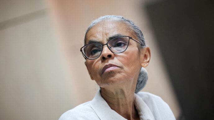 Marina Silva em evento político da Rede Sustentabilidade.
