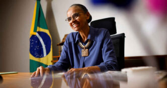Marina Silva em evento político da Rede Sustentabilidade.