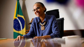 Marina Silva em evento político da Rede Sustentabilidade.