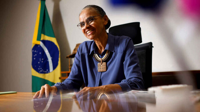 Marina Silva em evento político da Rede Sustentabilidade.