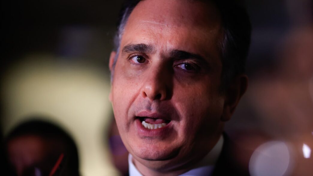 Rodrigo Pacheco em sessão no Senado Federal.