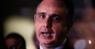 Rodrigo Pacheco em sessão no Senado Federal.