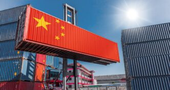 Gráfico ilustrativo sobre operações de crédito internacional e comércio com a China.