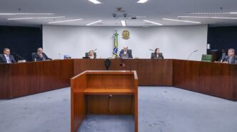 Fachada do Supremo Tribunal Federal em Brasília.