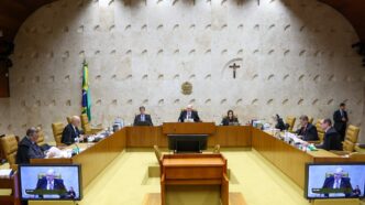 Fachada do Supremo Tribunal Federal em Brasília.