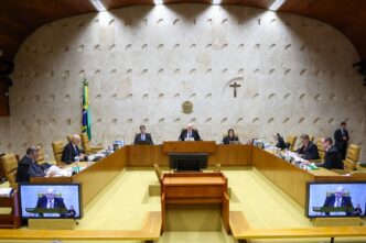 Fachada do Supremo Tribunal Federal em Brasília.