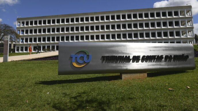 Fachada do Tribunal de Contas da União em Brasília.