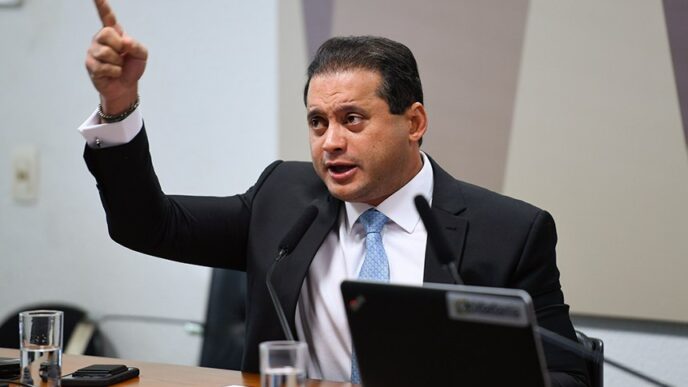 Senador Weverton Rocha e lideranças políticas em Brasília.
