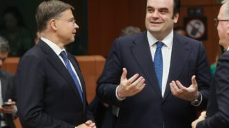 Gráfico representando a evolução da dívida pública na Zona do Euro.